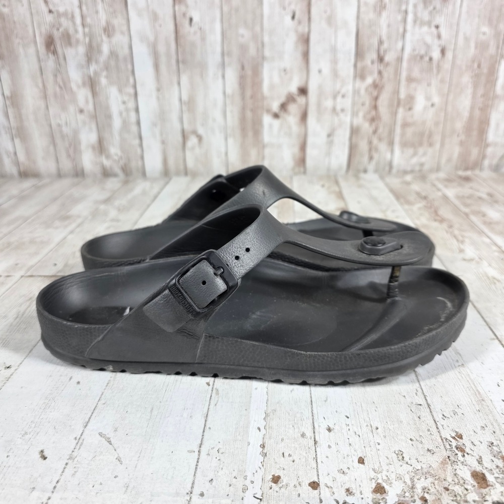 Birkenstock Gizeh EVA Black Waterproof Thong Sandals Womens 9 Mens 7 EU 40